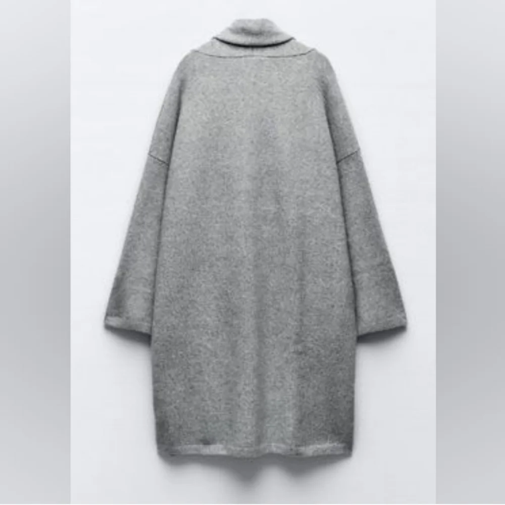Zara Soft Knit Oversized Long Cardigan Coat - Picture 7 of 8